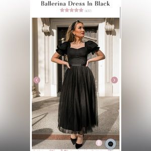 IVY CITY CO Ballerina dress in Black size XL